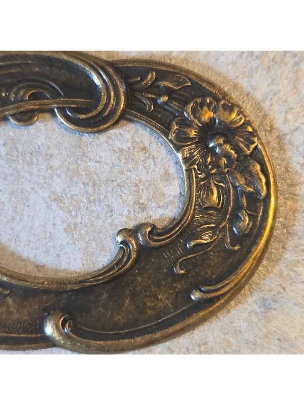 13 Pc Jewelry Findings Brass Oxidized Victorian Oval and Silver Oxidized